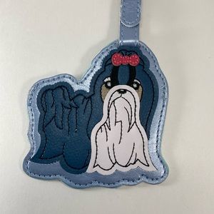 Shih tzu luggage tag by Ganz